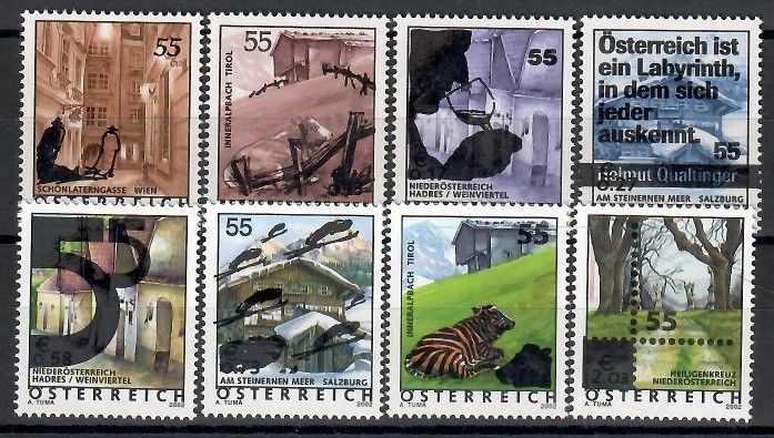 Znaczek Austria 2005 Mi 2509-2516 Czyste **