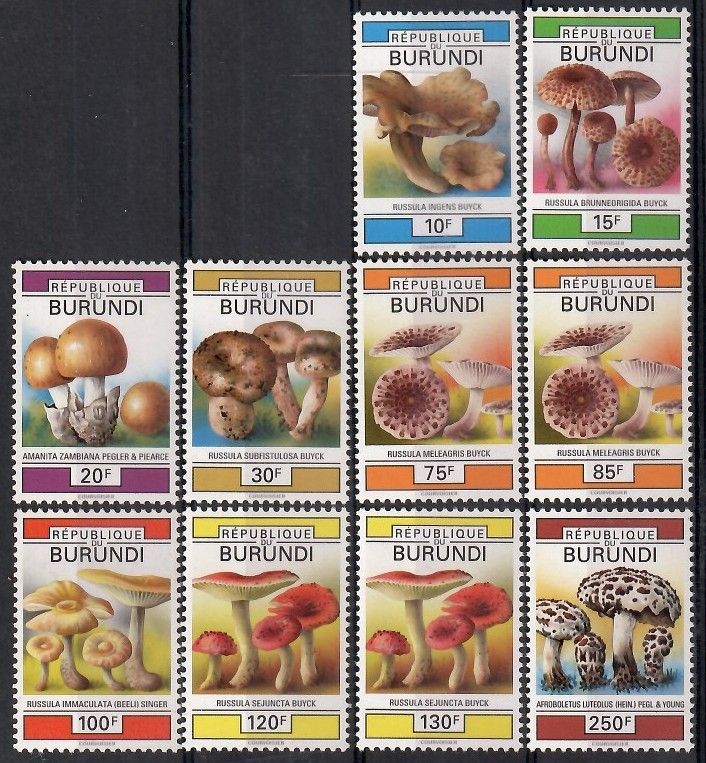 Znaczek Burundi 1992 Mi 1746-1755 Czyste **