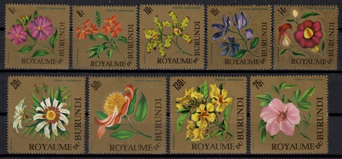 Znaczek Burundi 1966 Mi 233-241 Czyste **