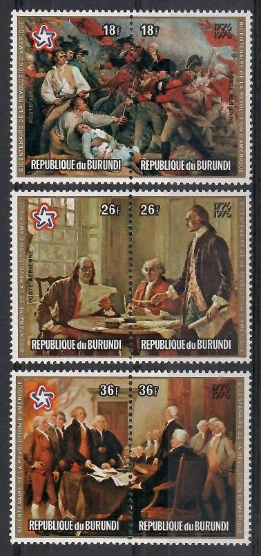 Znaczek Burundi 1976 Mi 1284-1289 Czyste **