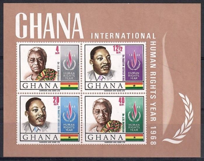 Znaczek Ghana 1969 Mi bl 35 Czyste **
