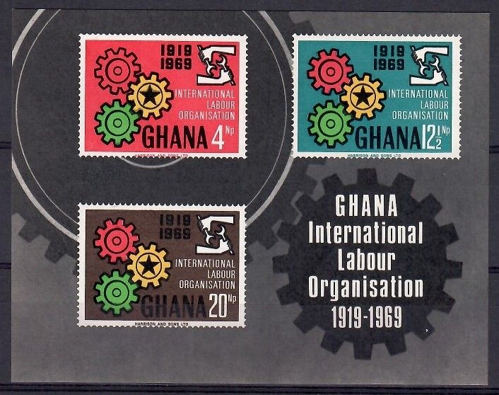 Znaczek Ghana 1970 Mi bl 37 Czyste **