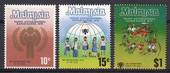 Znaczek Malezja 1979 Mi 199-201 Czyste **