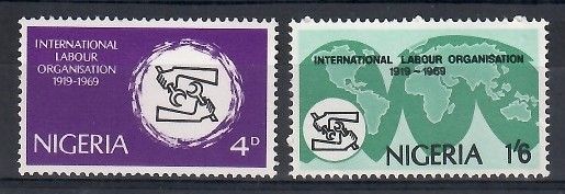 Znaczek Nigeria 1969 Mi 224-225 Czyste **