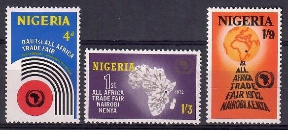 Znaczek Nigeria 1972 Mi 259-261 Czyste **