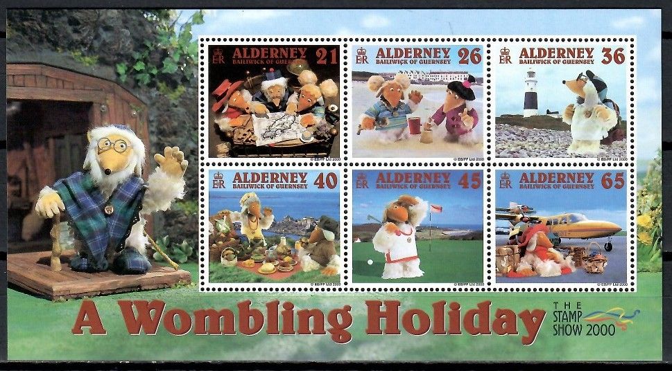 Znaczek Alderney 2000 Mi bl 7 Czyste **
