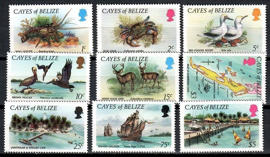 Znaczek Belize 1984 Mi 1-9 Czyste **