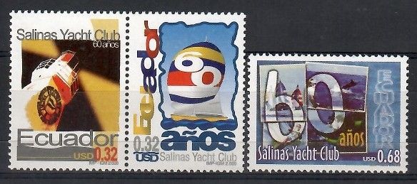 Znaczek Ekwador 2000 Mi 2489-2491 Czyste **