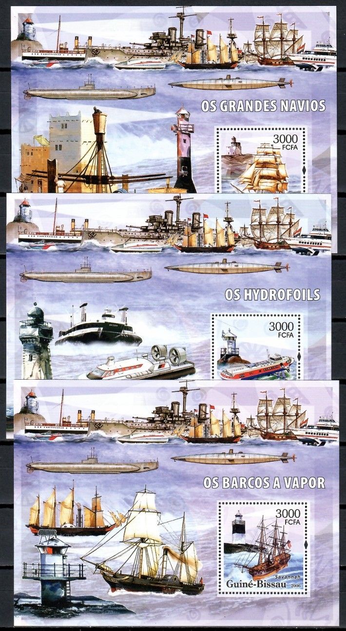 Znaczek Gwinea Bissau 2006 Mi bl 550-552 Czyste **