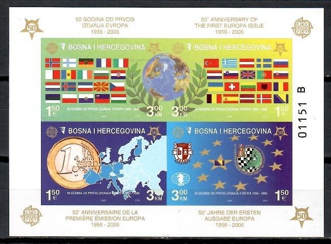 Znaczek Bośnia i Hercegowina 2005 Mi bl 27B Czyste **