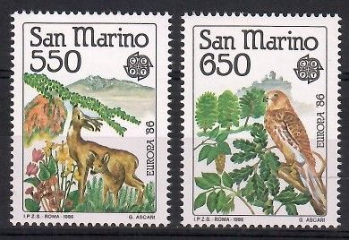 Znaczek San Marino 1986 Mi 1339-1340 Czyste **