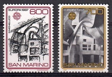 Znaczek San Marino 1987 Mi 1354-1355 Czyste **