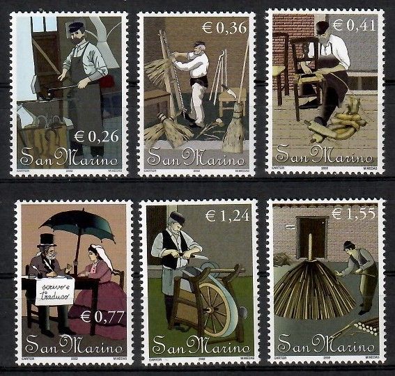 Znaczek San Marino 2002 Mi 2038-2043 Czyste **
