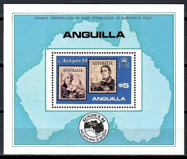 Znaczek Anguilla 1984 Mi bl 55 Czyste **