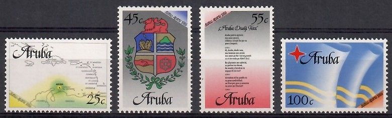 Znaczek Aruba 1986 Mi 1-4 Czyste **