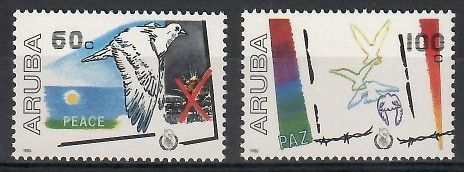 Znaczek Aruba 1986 Mi 16-17 Czyste **