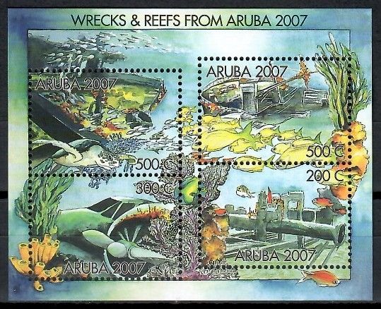 Znaczek Aruba 2007 Mi bl 7 Czyste **