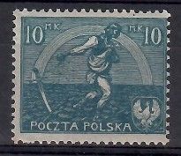 Znaczek Polska 1921 Mi 158 Fi 125 Czyste **