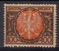 Znaczek Polska 1921 Mi 173 Czyste **