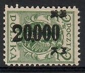 Znaczek Polska 1923 Mi 189 Fi 168 Czyste **