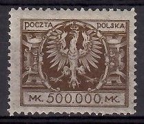 Znaczek Polska 1924 Mi 198 Fi 179 Czyste **