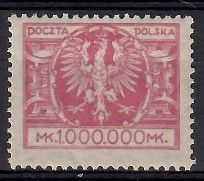Znaczek Polska 1924 Mi 199 Fi 180 Czyste **