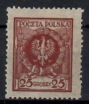 Znaczek Polska 1924 Mi 208 Fi 189 Czyste **