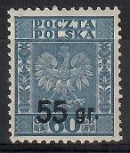 Znaczek Polska 1934 Mi 292 Fi 271 Czyste **