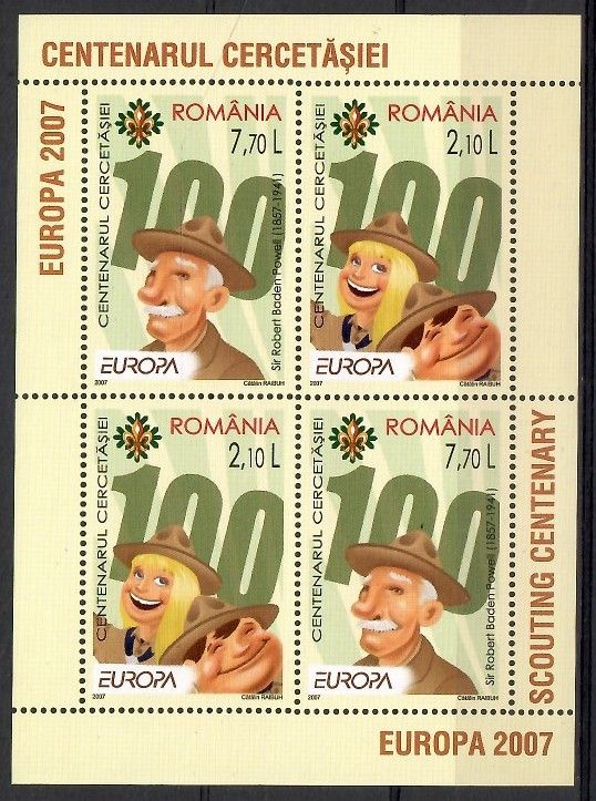 Znaczek Rumunia 2007 Mi bl 396II Czyste **