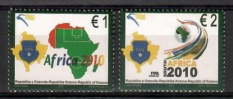 Znaczek Kosowo 2010 Mi 158-159 Czyste **