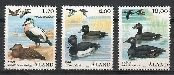 Znaczek Wyspy Alandzkie 1987 Mi 20-22 Czyste **