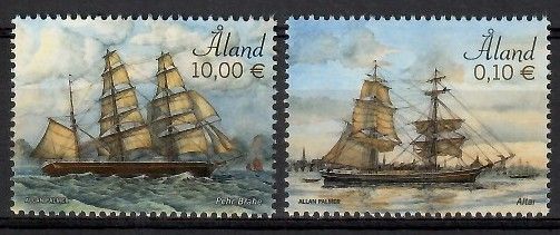 Znaczek Wyspy Alandzkie 2016 Mi 418-419 Czyste **