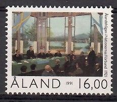 Znaczek Wyspy Alandzkie 1991 Mi 53 Czyste **