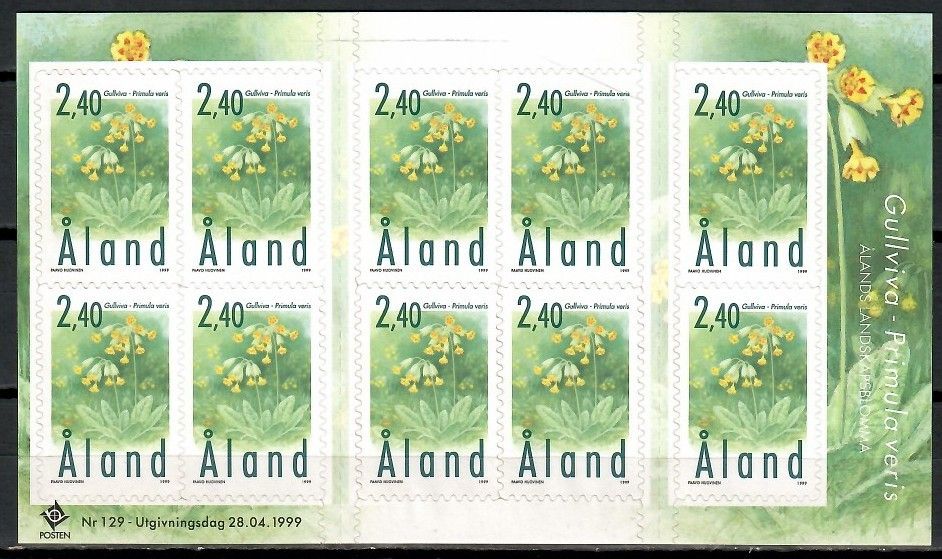 Znaczek Wyspy Alandzkie 1999 Mi fol 156 Czyste **