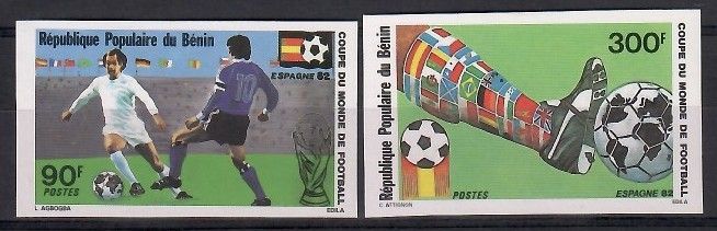 Znaczek Benin 1982 Mi 283-284B Czyste **