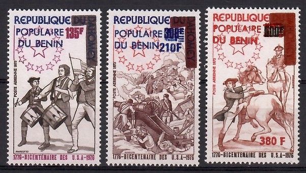 Znaczek Benin 1976 Mi 61-63 Czyste **