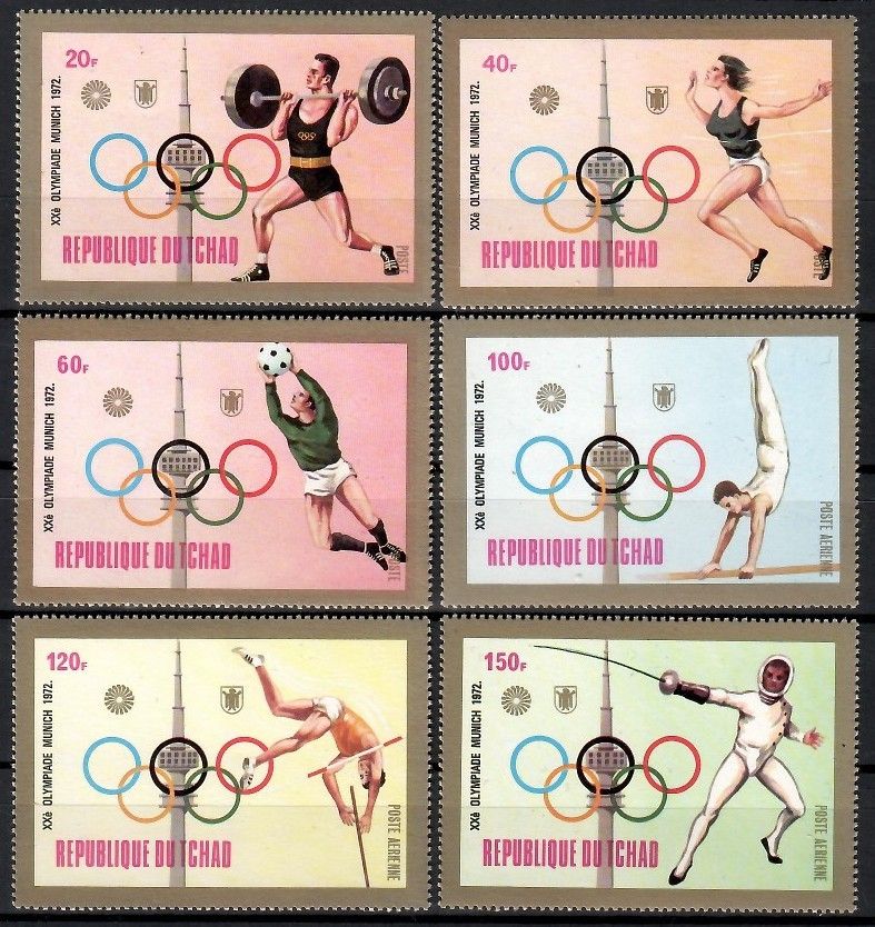 Znaczek Czad 1972 Mi 582-587 Czyste **