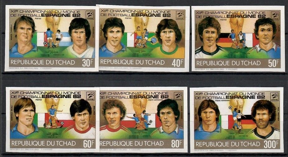 Znaczek Czad 1982 Mi 935-940B Czyste **