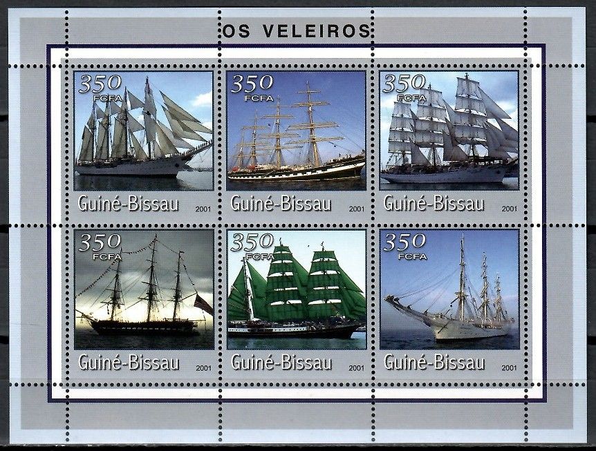 Znaczek Gwinea Bissau 2001 Mi ark 1707-1712 Czyste **