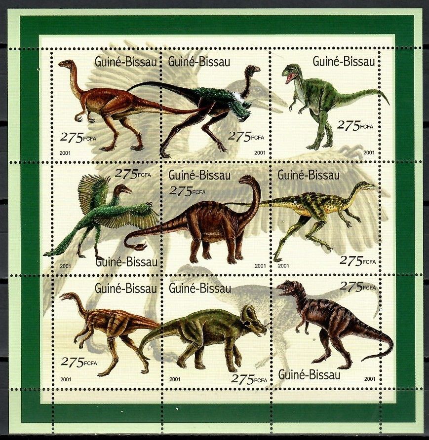 Znaczek Gwinea Bissau 2001 Mi ark 1554-1562 Czyste **