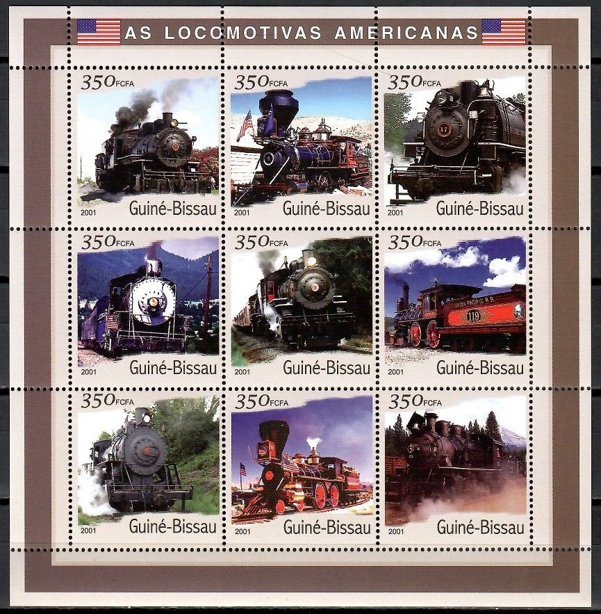 Znaczek Gwinea Bissau 2001 Mi ark 1791-1799 Czyste **