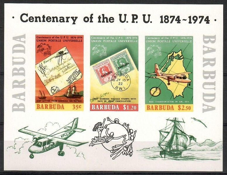 Znaczek Barbuda 1974 Mi bl 10B Czyste **