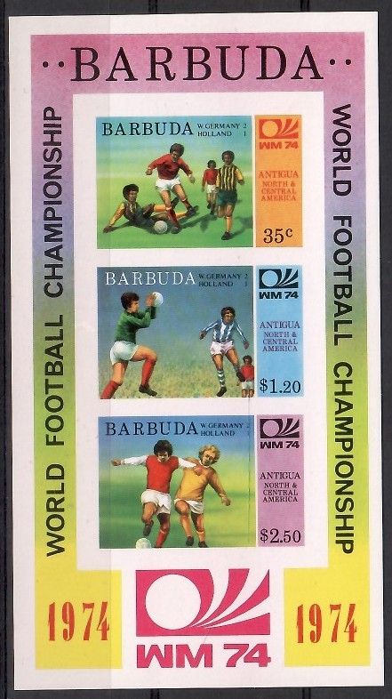 Znaczek Barbuda 1974 Mi bl 8B Czyste **