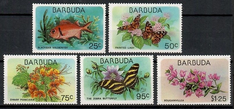 Znaczek Barbuda 1978 Mi 425-429 Czyste **