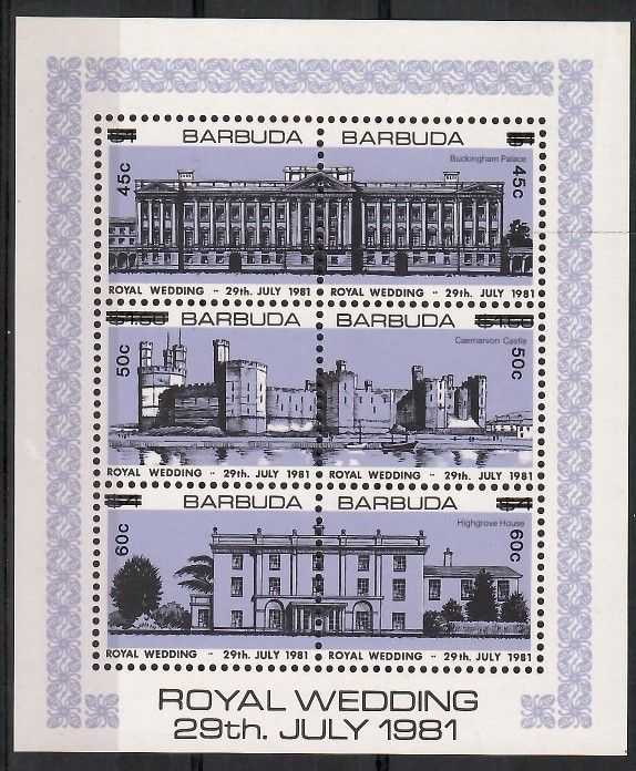 Znaczek Barbuda 1983 Mi bl 78 Czyste **