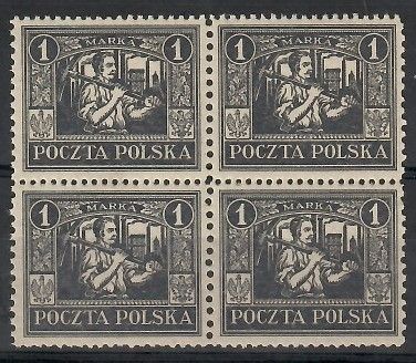Znaczek Polska 1922 Mi aus 7 Fi 150 Czyste **