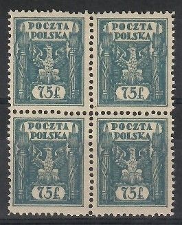 Znaczek Polska 1922 Mi aus 6 Fi 149 Czyste **