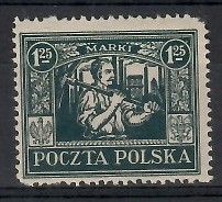 Znaczek Polska 1922 Mi aus 8 Fi 151 Czyste **