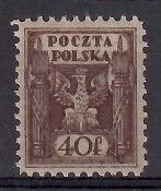 Znaczek Polska 1922 Mi aus 4 Fi 147 Czyste **