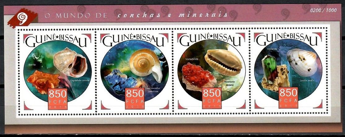 Znaczek Gwinea Bissau 2015 Mi ark 8334-8337 Czyste **